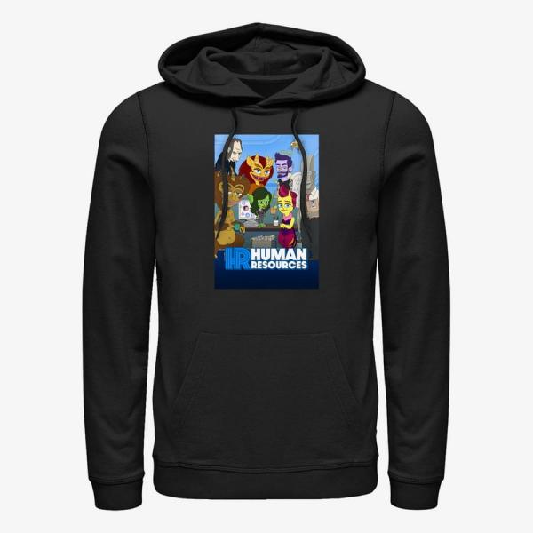 Mikina Merch Netflix Human Resources - HR Poster Unisex Hoodie Black M