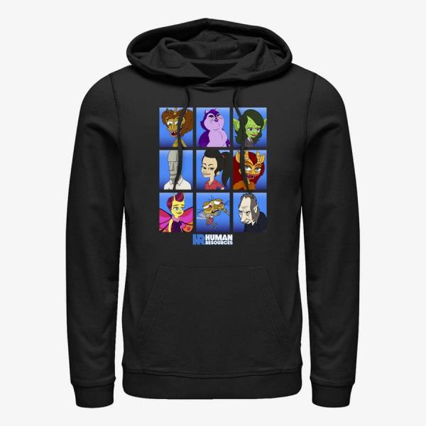 Mikina Merch Netflix Human Resources - Monsters 9 Box Unisex Hoodie Black M