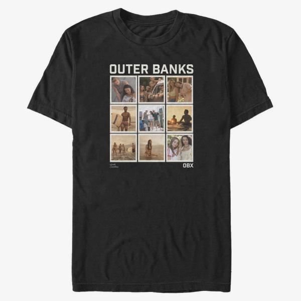 Tričko Merch Netflix Outer Banks - Box Up Unisex T-Shirt Black XL