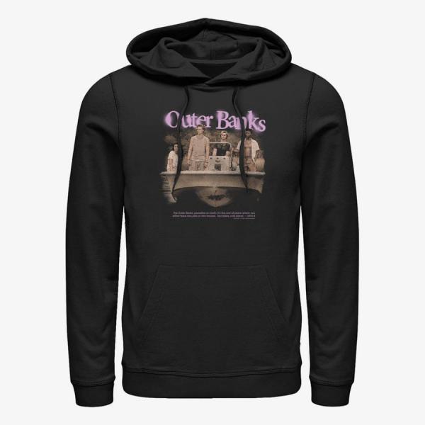 Queens Netflix Outer Banks - OBX Spraypaint Unisex Hoodie Black