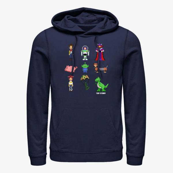 Queens Pixar Toy Story 1-3 - Pixel Story Unisex Hoodie Navy Blue