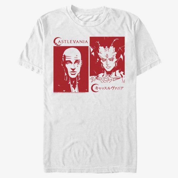 Tričko Merch Netflix Castlevania - Isaac And Abel Unisex T-Shirt White S