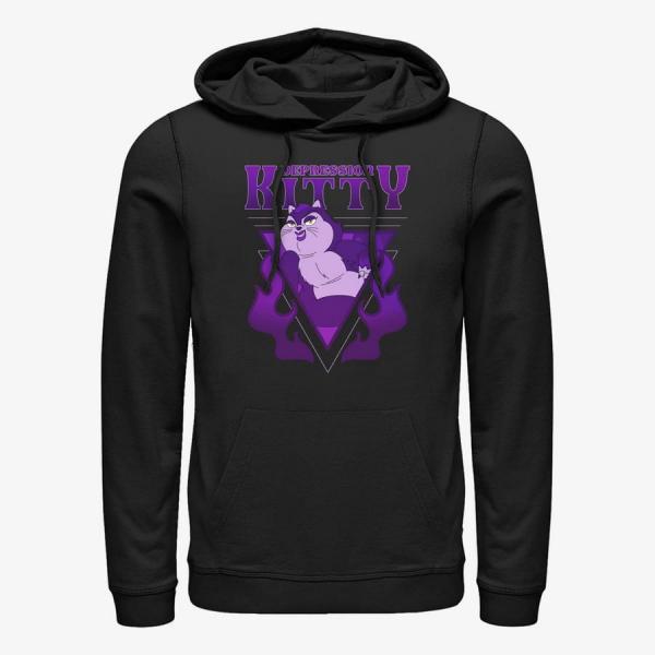 Mikina Merch Netflix Human Resources - Depression Kitty Unisex Hoodie Black S