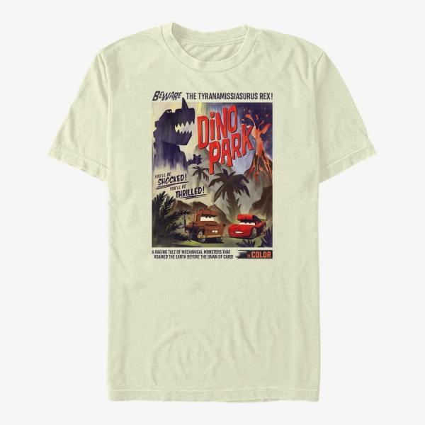 Tričko Merch Pixar Cars-Cars 2 - Retro Poster Unisex T-Shirt Natural L