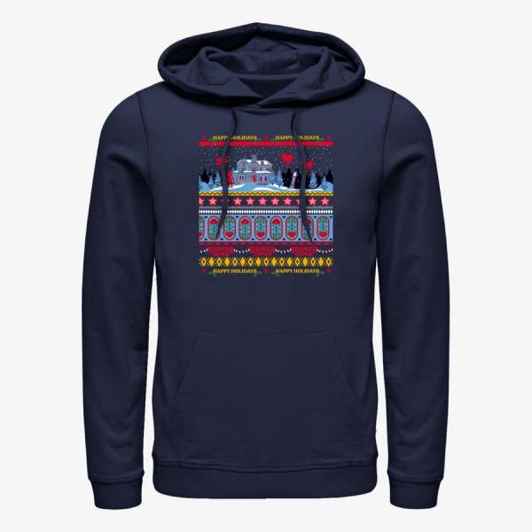 Mikina Merch Netflix Stranger Things - Creel House Sweater Unisex Hoodie Navy Blue M