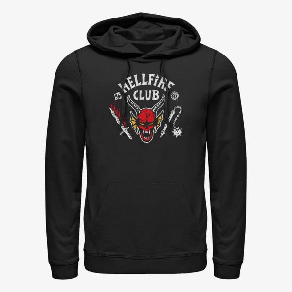 Queens Netflix Stranger Things - Hellfire Club Unisex Hoodie Black