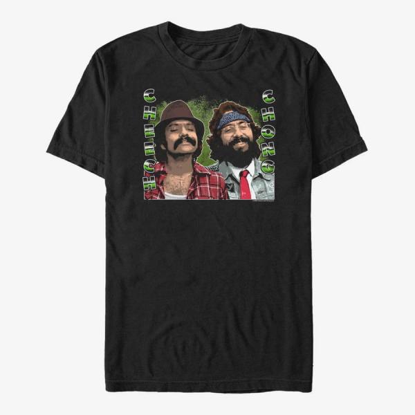 Queens Paramount Cheech and Chong - Cheech And Chong Poster Unisex T-Shirt Black