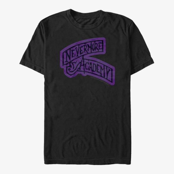 Tričko Merch MGM Wednesday - Nevermore Academy Unisex T-Shirt Black L