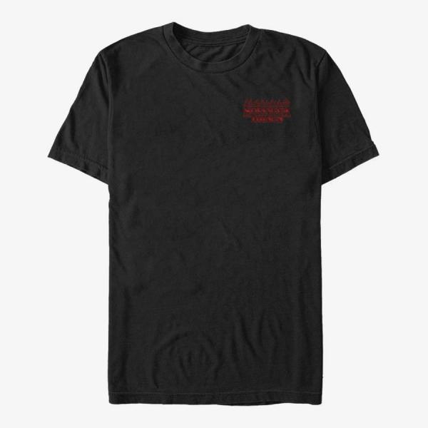 Tričko Merch Netflix Stranger Things - RedFire Logo Unisex T-Shirt Black L