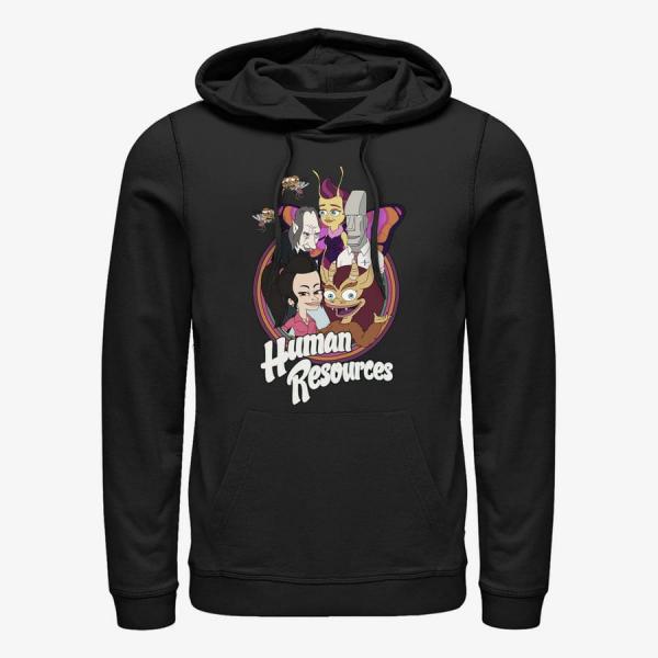 Mikina Merch Netflix Human Resources - HR Circle Up Unisex Hoodie Black XL
