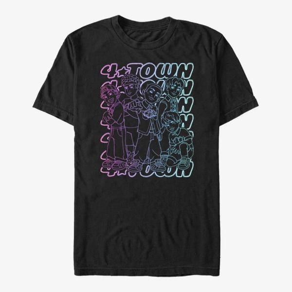 Queens Pixar Turning Red - Pastel 4 Town Unisex T-Shirt Black