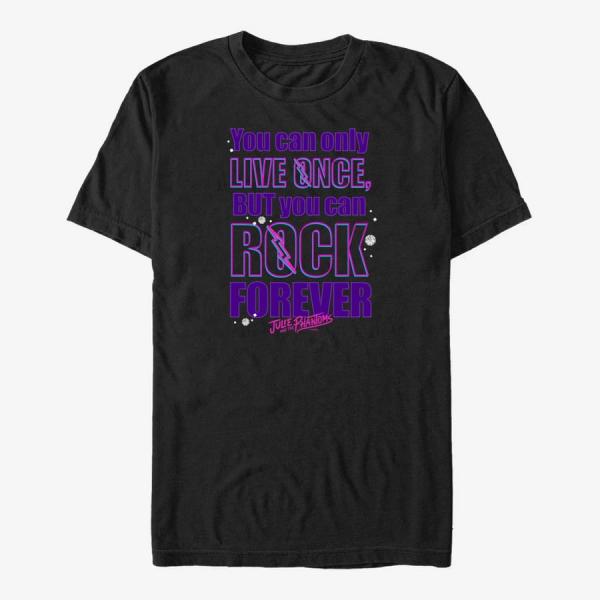 Tričko Merch Netflix Julie And The Phantoms - Rock Forever Unisex T-Shirt Black XL