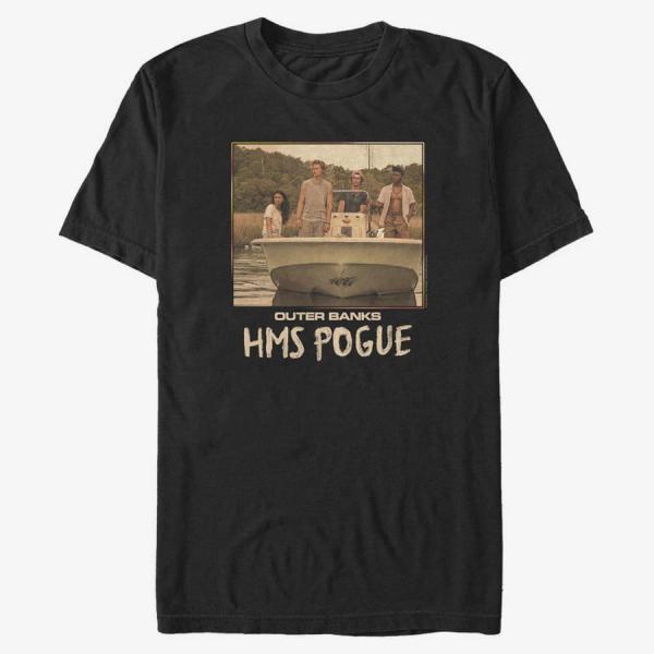 Queens Netflix Outer Banks - Pogue Square Unisex T-Shirt Black