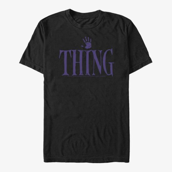Tričko Merch MGM Wednesday - Thing Print Unisex T-Shirt Black S