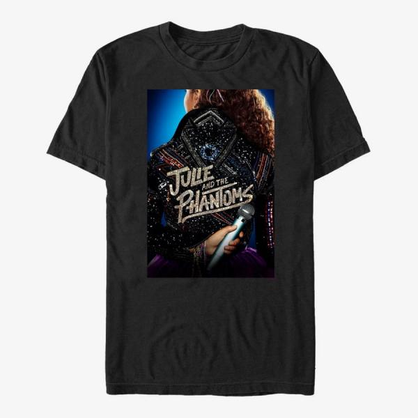 Tričko Merch Netflix Julie And The Phantoms - Phantoms Mic Unisex T-Shirt Black M