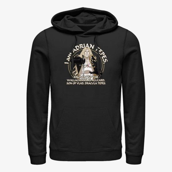 Mikina Merch Netflix Castlevania - Adrian Tepes Known As Alucard Unisex Hoodie Black L