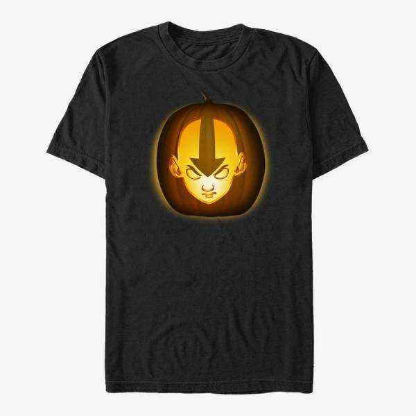 Tričko Merch Paramount Avatar: The Last Airbender - Aang-O-Lantern Unisex T-Shirt Black M