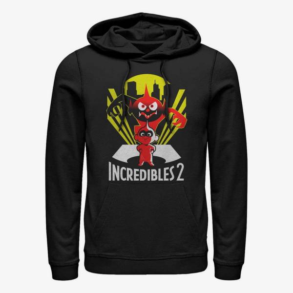 Mikina Merch Pixar Incredibles 2 - Jack Jack Demon Unisex Hoodie Black XXL