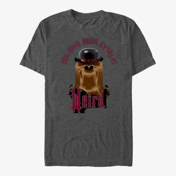 Queens MGM The Addams Family - Weird Family Unisex T-Shirt Dark Heather Grey