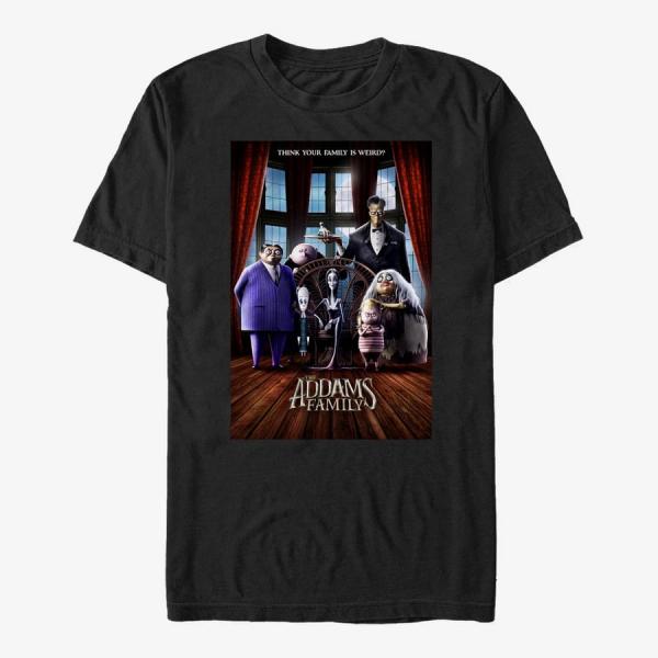 Queens MGM The Addams Family - Theatrical Poster Unisex T-Shirt Black