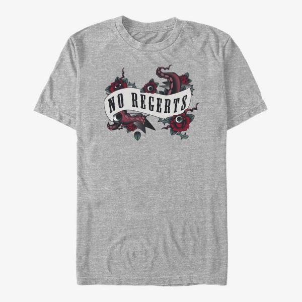 Queens MGM The Addams Family - No Regrets Unisex T-Shirt Heather Grey