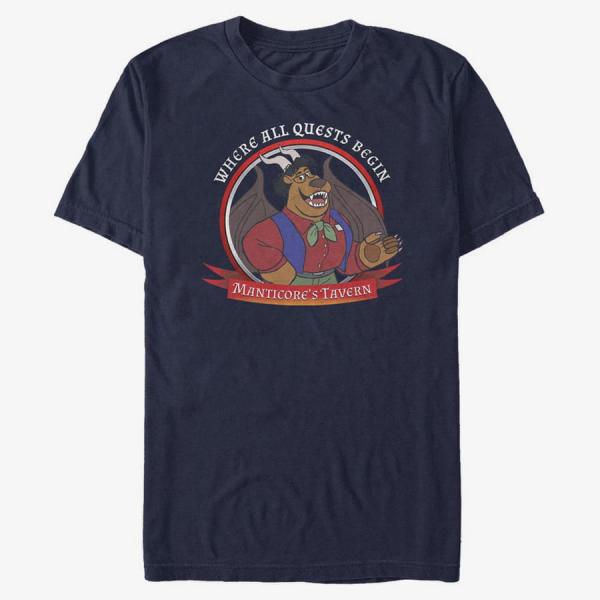 Tričko Merch Pixar Onward - Where All Quests Begin Unisex T-Shirt Navy Blue S