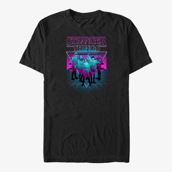Queens Netflix Stranger Things - Neonn Group Unisex T-Shirt Black