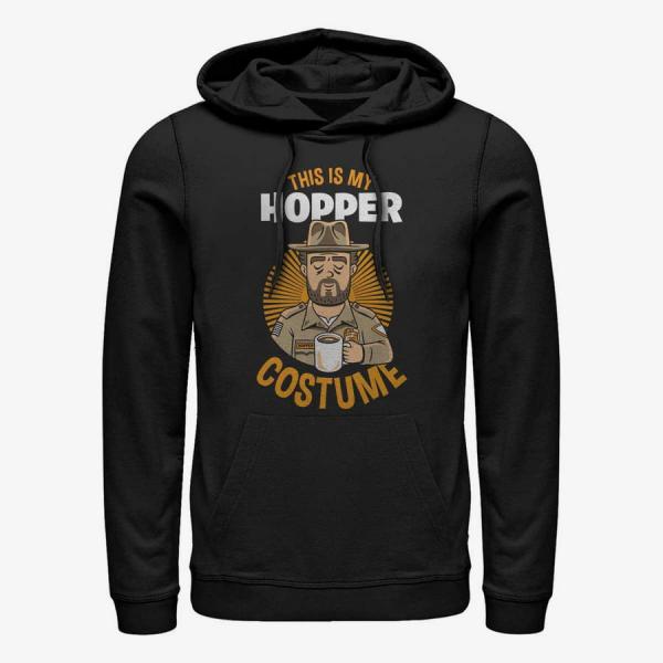 Mikina Merch Netflix Stranger Things - Hopper Costume Unisex Hoodie Black M