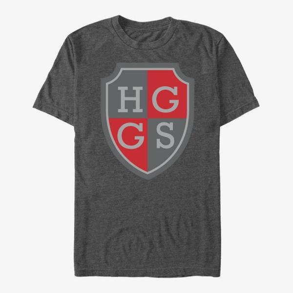 Tričko Merch Netflix Heartstopper - Harvey Greene Crest Unisex T-Shirt Dark Heather Grey L