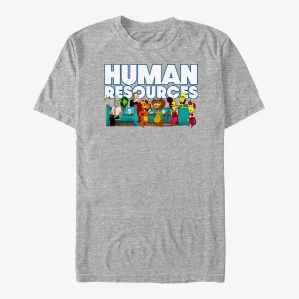 Tričko Merch Netflix Human Resources - Group Shot Unisex T-Shirt Heather Grey XL