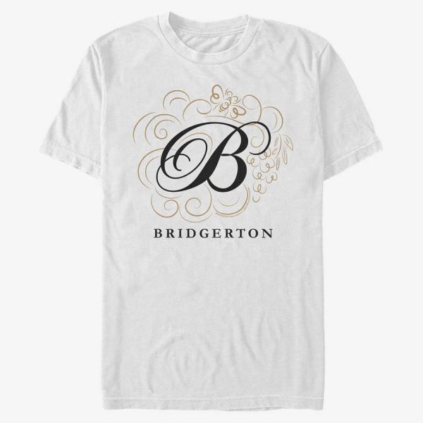 Tričko Merch Netflix Bridgerton - Bridgerton B Unisex T-Shirt White XXL