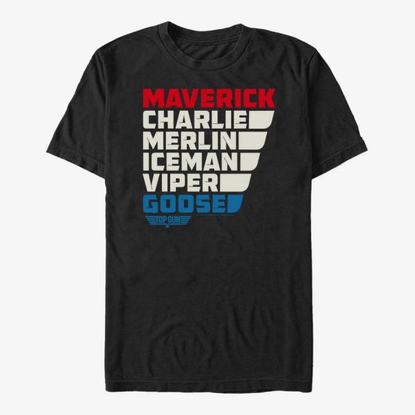 Queens Paramount Top Gun - Wing List Unisex T-Shirt Black