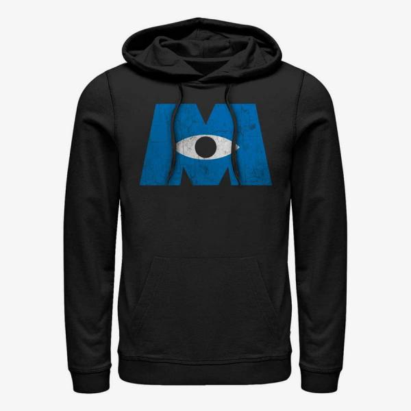 Mikina Merch Pixar Monster's Inc. - Distressed Logo Unisex Hoodie Black XL
