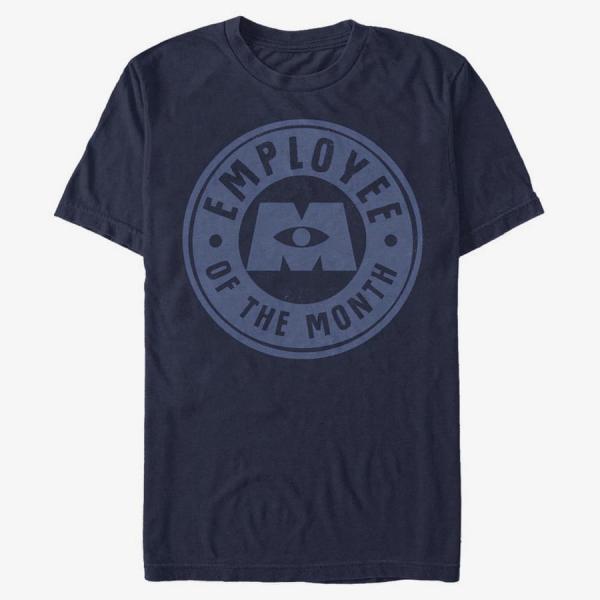 Tričko Merch Pixar Monsters At Work - Employee Badge Unisex T-Shirt Navy Blue S