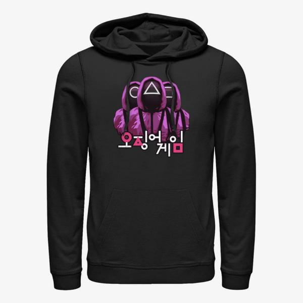 Queens Netflix Squid Game - Three Pink Guys Unisex Hoodie Black