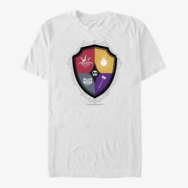Tričko Merch MGM Wednesday - Wednesday Crest Unisex T-Shirt White S