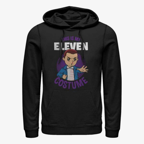 Mikina Merch Netflix Stranger Things - Eleven Costume Unisex Hoodie Black XXXL