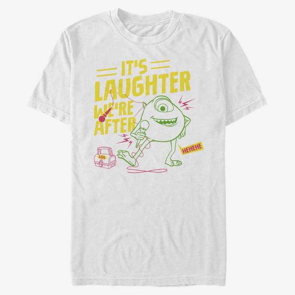 Queens Pixar Monsters At Work - Mike's Comedy Unisex T-Shirt White