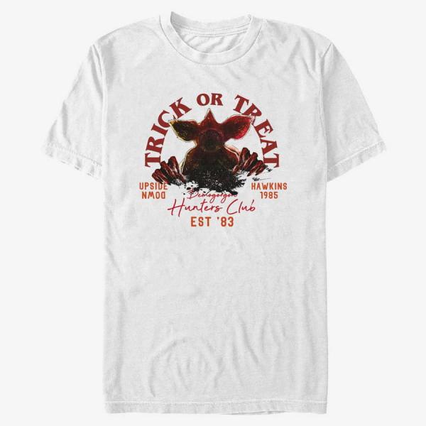 Tričko Merch Netflix Stranger Things - Trick Or Treat Hunters Unisex T-Shirt White S