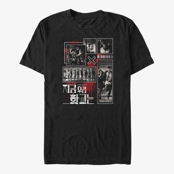 Queens Netflix All Of Us Are Dead - AOUAD Street Collage Unisex T-Shirt Black