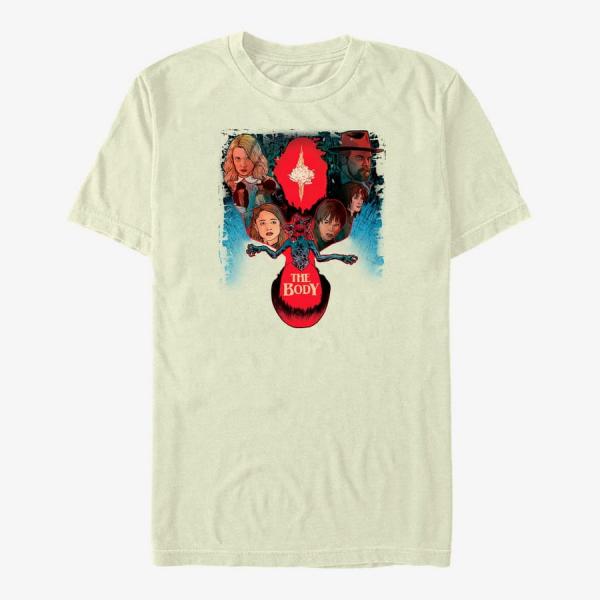 Tričko Merch Netflix Stranger Things - Body Poster Unisex T-Shirt Natural S