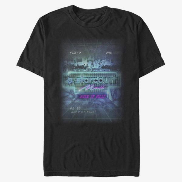 Queens Netflix Stranger Things - Mall Poster Unisex T-Shirt Black