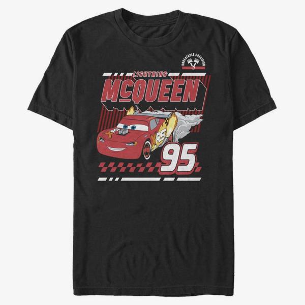 Queens Pixar Cars 2 - McQueens Drag Unisex T-Shirt Black