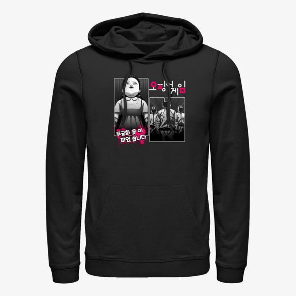 Mikina Merch Netflix Squid Game - Doll Manga Unisex Hoodie Black XL