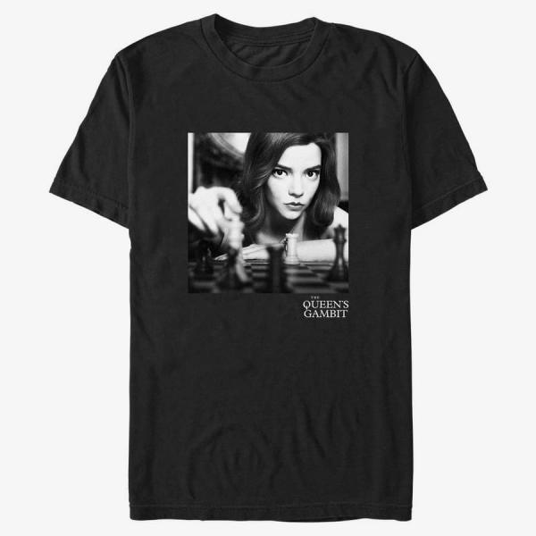 Queens Netflix The Queen's Gambit - Checkmate Photo Real Unisex T-Shirt Black