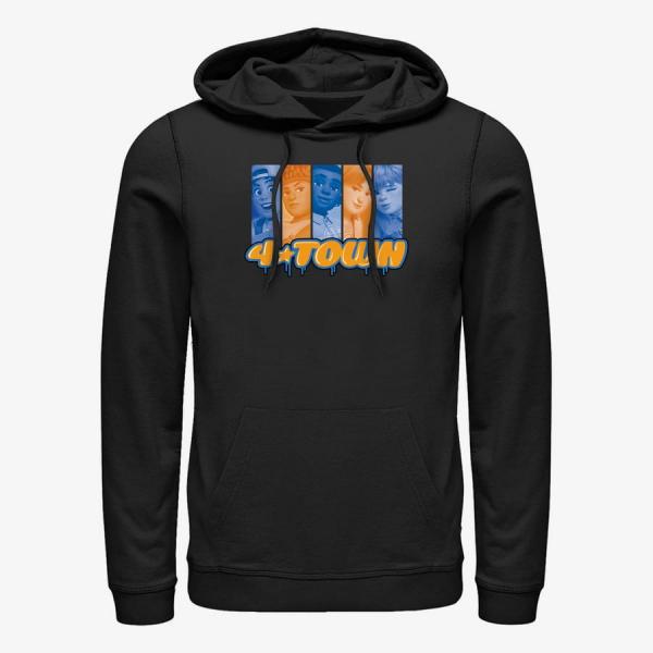 Queens Pixar Turning Red - Band Spray Blocks Unisex Hoodie Black