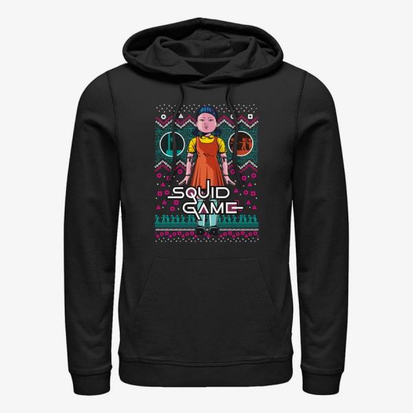 Queens Netflix Squid Game - Red Light Green Unisex Hoodie Black