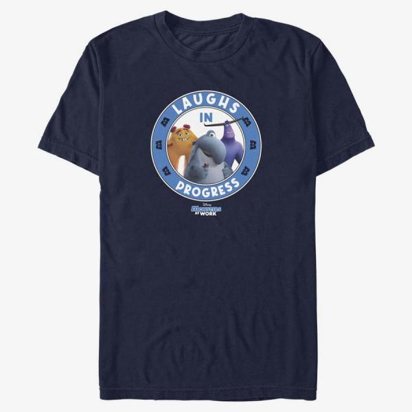Queens Pixar Monsters At Work - Laughing Progress Unisex T-Shirt Black