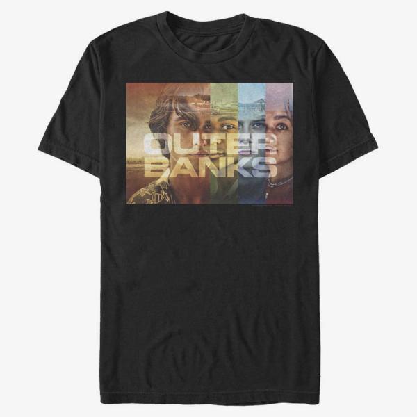 Tričko Merch Netflix Outer Banks - Outer Banks Cover Poster Unisex T-Shirt Black M