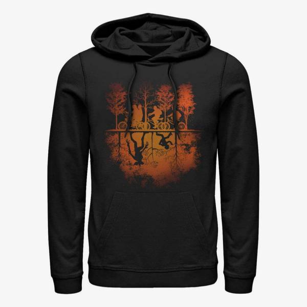 Queens Netflix Stranger Things - UPSIDE DOWN PUMPKIN Unisex Hoodie Black